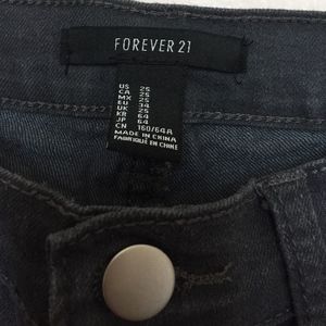 Dark gray skinny jeans